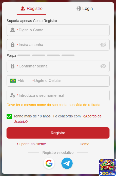 Experiência de Jogos 3qq.com